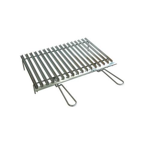 Graticole In Acciaio Inox Cm 80x45 Con Doppi Manici - Foto 2