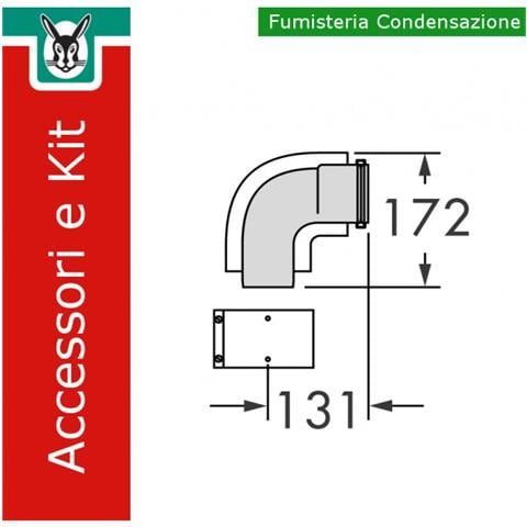 303910 Kit Curva 87', Diametro 60/100 - Foto 1