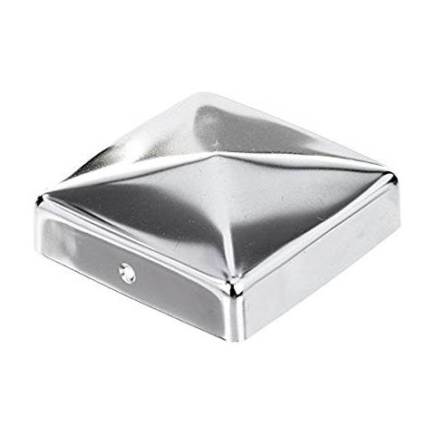 327071, Copripalo Per Pali In Legno, Acciaio Inox, 90 X 90 Mm / 10 Pz. - Foto 2