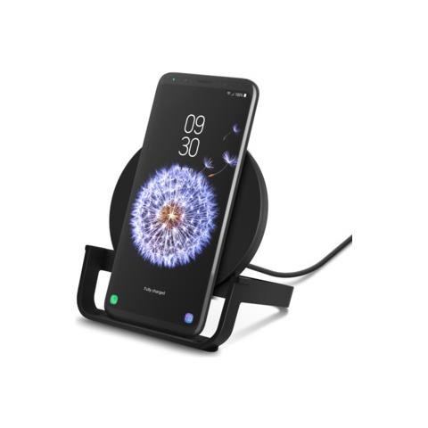 Boost Up Supporto di Ricarica Wireless da 10 W, per iPhone 11, 11 Pro / Pro Max, XS, XS Max, XR, X, 8, 8+, Samsung Galaxy S10, S10+, S10e Note9 e Altri, con Presa di Ricarica Rapida, Nero - Foto 2