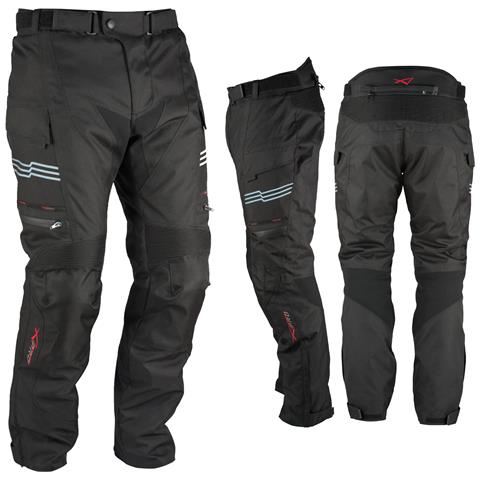 Pantaloni Impermeabile Moto Termica Estraibile Strisce Riflettenti Nero 34 - Foto 1