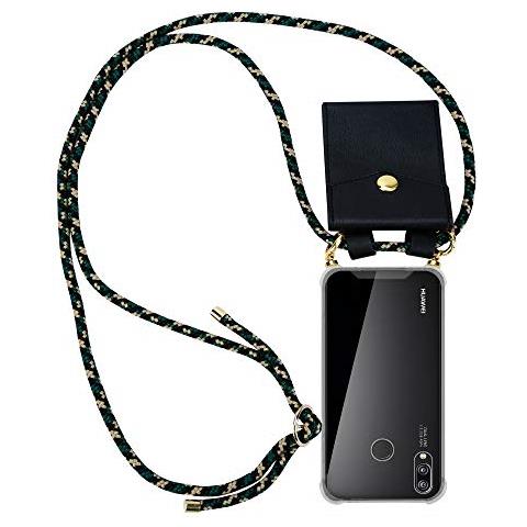 Catena Di Telefoni Cellulari Compatibile Con Huawei P20 Lite In Camouflage - Coperchio Protettivo In Silicone Con Anelli D'oro, Cinturino In Corda E Custodia Staccabile - Foto 1