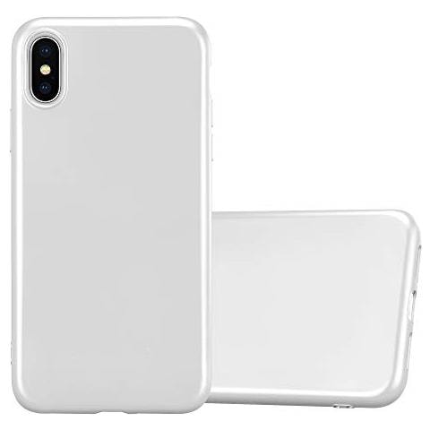 Cadorabo Custodia Compatibile Con Apple Iphone Xs Max In Argento Metallico - Coperchio Protettivo In Silicone Tpu Flessibile - Foto 1