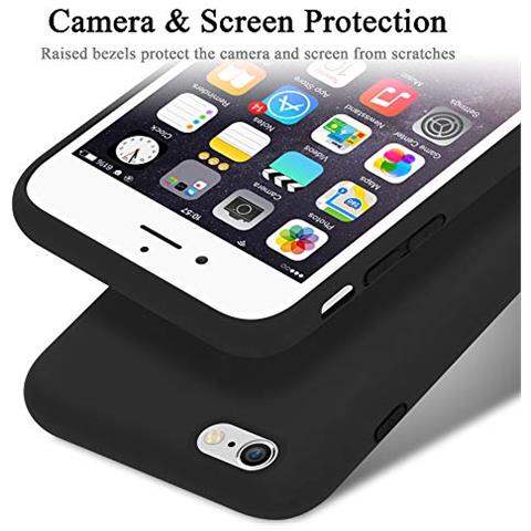 Custodia Compatibile Con Apple Iphone 6 In Liquid Nero - Coperchio Protettivo In Silicone Tpu Flessibile - Foto 2