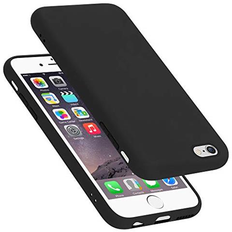 Custodia Compatibile Con Apple Iphone 6 In Liquid Nero - Coperchio Protettivo In Silicone Tpu Flessibile - Foto 1