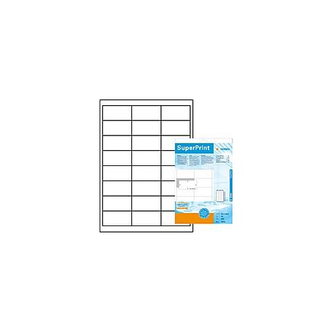 Labels white 66x33,8 SuperPrint 600 pcs. , Bianco, Labels / pack - 600 pcs. Sheets / pack - 25 pcs, 66 x 33, 8 mm, A4 sheets, border on all sides - Foto 7
