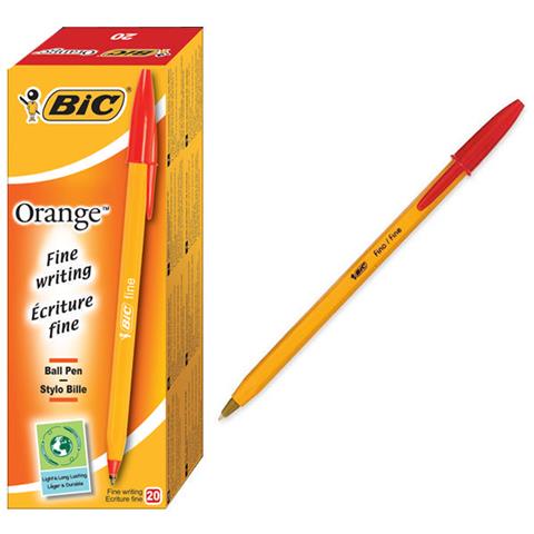 Orange Fine, Stick pen, Rosso, Arancione, Plastica, Fine, Tungsten carbide - Foto 1