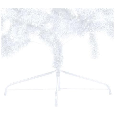 Set Albero Natale Artificiale a Metà LED Palline Bianco 120cm - Foto 10