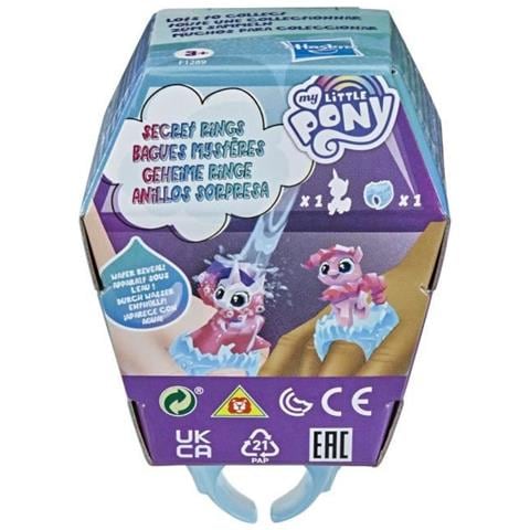 My Little Pony, Anelli Misteriosi, Borsa Misteriosa, Giocattolo Da 3,5 Cm Con Sorpresa Attivata Dall'acqua, Anello - Foto 1