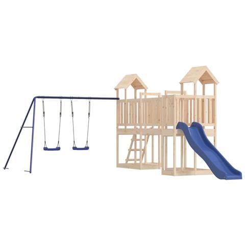 Set da Gioco da Esterno in Legno Massello di Pino - Foto 1