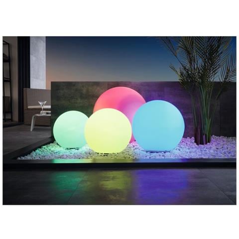 Lampada Contemporanea Da Esterno Monterolo-z Piccola 1 Luce Plastica Bianco - Foto 2