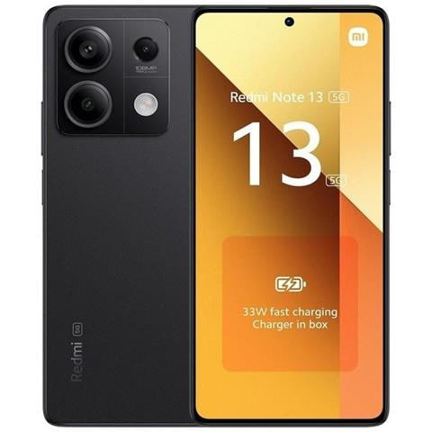 Redmi Note 13 5G 128 GB 6GB RAM Dual Sim Display 6.67" AMOLED Slot Nano SD Fotocamera 100 Mpx Android 13 Colore Nero - Foto 1