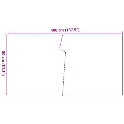 Paravento Da Balcone Antracite 400x80 Cm In Polyrattan - Foto 2