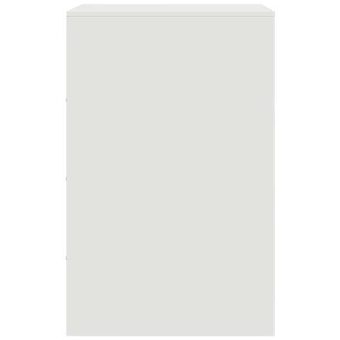 Comodino Bianco 34,5x39x62 cm in Acciaio - Foto 10