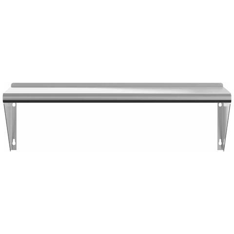 Mensola A Muro 100x30x31 Cm Argento In Acciaio Inossidabile - Foto 2