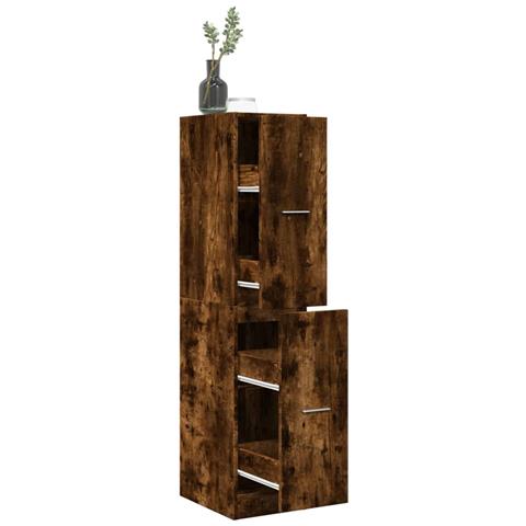 Armadietto Da Farmacia Rovere Fumo 30x41x144,5 Cm In Truciolato - Foto 1