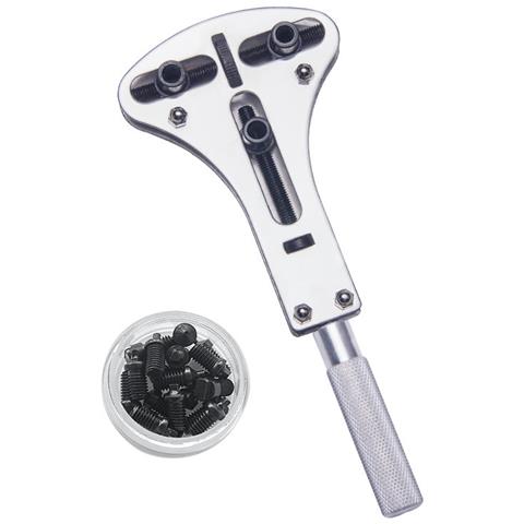 Chiave Per Orologi A Tre Griffe, Apri Cassa Dell'orologio, Strumenti Per La Riparazione Dell'orologio Silver L - Foto 1