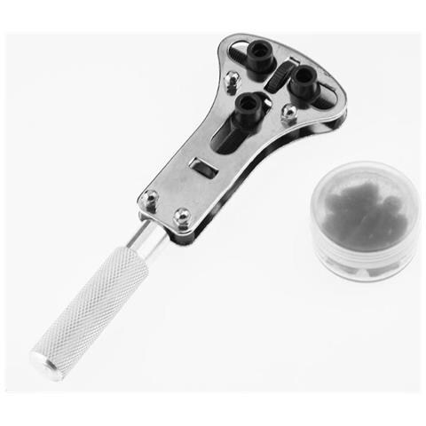 Chiave Per Orologi A Tre Griffe, Apri Cassa Dell'orologio, Strumenti Per La Riparazione Dell'orologio Silver L - Foto 5