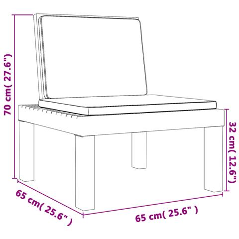 Set Salotto da Giardino 3 pz con Cuscini Antracite in PP - Foto 10