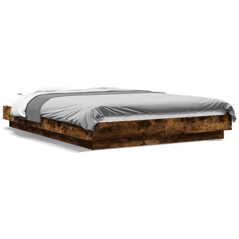 Giroletto Con Luci Led Rovere Fumo 120x190 Cm Legno Multistrato - Foto 2