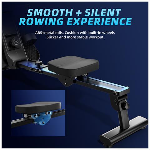 Vogatore Per Casa Magnetico, Vogatore Idraulico Magnetico/domestico, 8 Livelli Di Resistenza, Carico Massimo 120 Kg - Foto 8