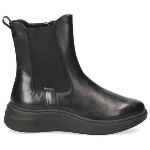 Black Casual Leather Booties Stivaletti Pelle Scarpe Donna Nero Eu 36, 9-25417-27-022 - Foto 1