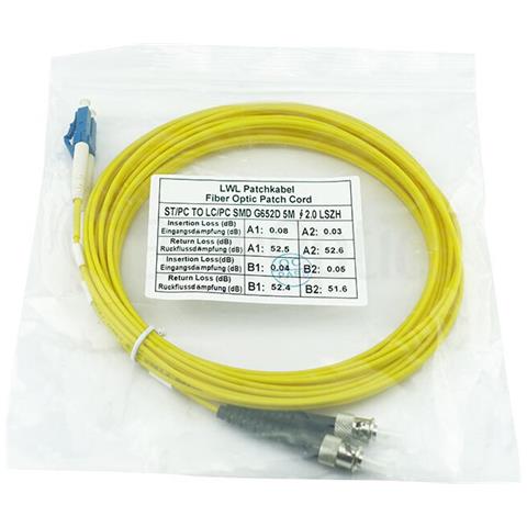 SFP3133BU0.5MK cavo InfiniBand e in fibra ottica 0,5 m LC ST Giallo - Foto 2