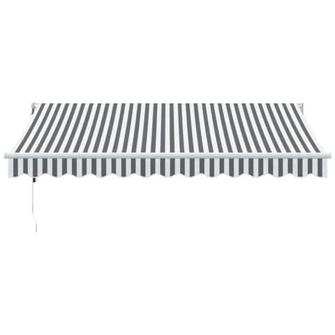 Tenda Retrattile Antracite E Bianca 3,5x2,5m Tessuto/alluminio - Foto 3