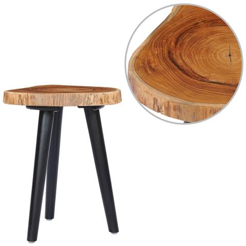 Lusso Casadino -  Tavolino Da Salotto 40x45 Cm In Massello Di Teak - Foto 2