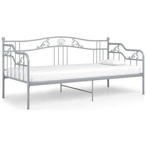 Lusso Casadino - Telaio Divano Letto Grigio In Metallo 90x200 Cm - Foto 1