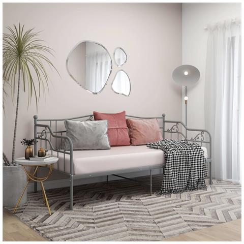 Lusso Casadino - Telaio Divano Letto Grigio In Metallo 90x200 Cm - Foto 2