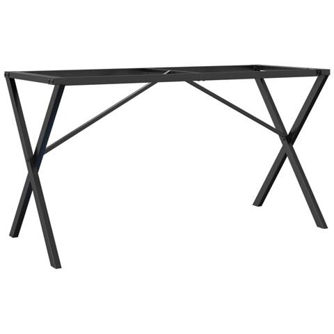 Lusso Casadino -  Telaio Gambe A X Per Tavolo Da Pranzo 120x60x73 Cm In Acciaio - Foto 1