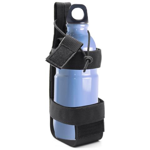 Custodia Tattica Regolabile Per Borraccia - Nylon Nero - Foto 2