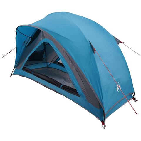 Tenda da Campeggio per 1 Persona Blu Impermeabile - Foto 2