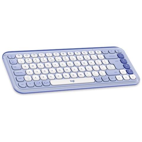 Tastiera Wireless 920-013078  (Layout QWERTY) Colore Lillà. Bianco - Foto 2