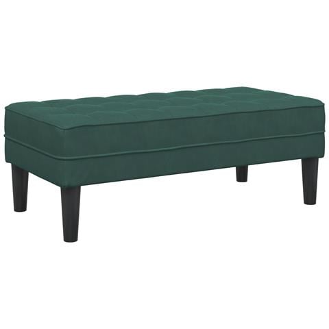 panca Verde Scuro 113x57x39 cm Velluto - Foto 1