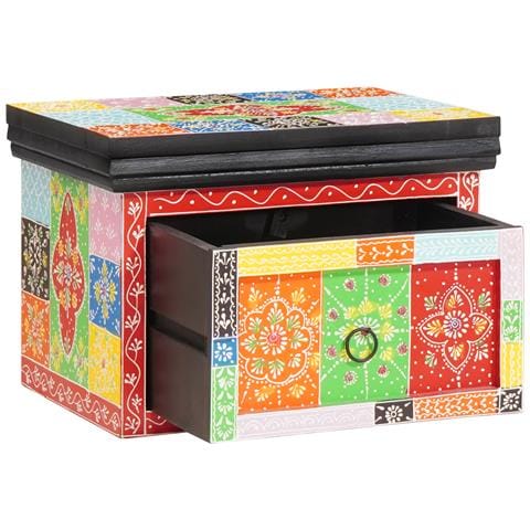 Armadietti da notte 2 pz 40x30x28 cm Legno Massello Mango & Legno Ingegnerizzato - Foto 1