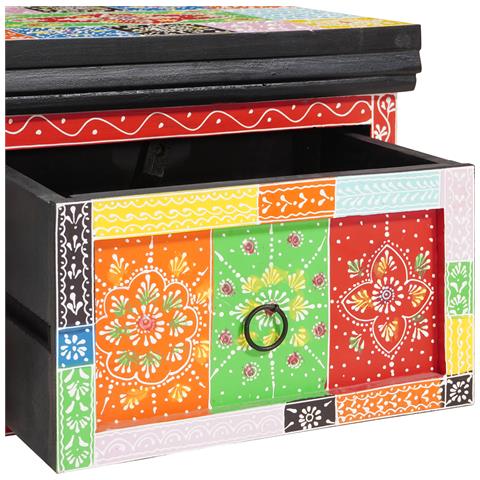 Armadietti da notte 2 pz 40x30x28 cm Legno Massello Mango & Legno Ingegnerizzato - Foto 9