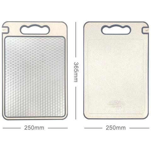 Tagliere Antibatterico A Doppia Faccia In Acciaio Inox 304 Con Motivo A Diamante - Foto 2