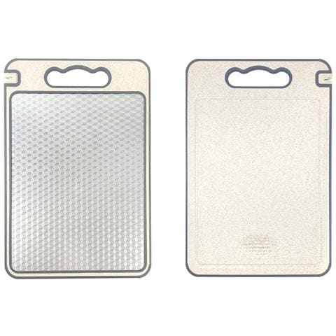 Tagliere Antibatterico A Doppia Faccia In Acciaio Inox 304 Con Motivo A Diamante - Foto 1