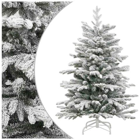 Albero Natale Artificiale Incernierato con Neve Fioccata 210 cm - Foto 2