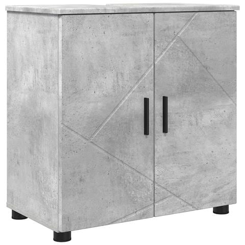 Mobile da Bagno con lo scaffale Grigio cemento 61 x 35 x 64 cm - Foto 1
