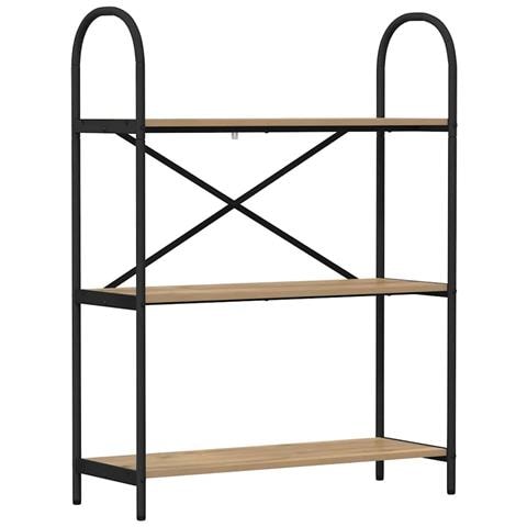 Libreria rovere artigianale 80 x 30 x 109 cm Legno multistrato - Foto 1