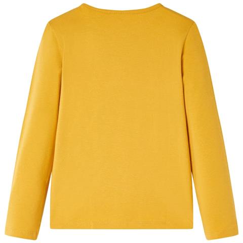 Maglietta da Bambina a Maniche Lunghe Ocra Scuro 140 - Foto 2