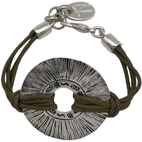 Bracciale Etnico Argento-cachi - Foto 1