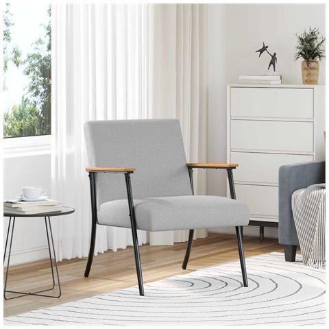 poltrona Grigio Nuvola 59 x 75 x 78 cm Tessuto - Foto 2