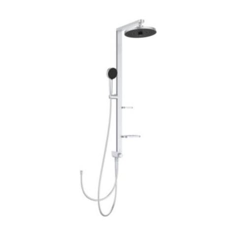Alu+ Bd585 Colonna Doccia Completo Con Deviatore Per Ristrutturazione - Argento Opaco Soffione Da 25 Cm Da Ordinare - Foto 1