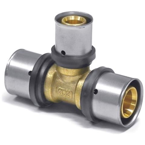 Raccordo A T Pressfitting Ridotto 32mm Certificato Dvgw Per Tubo Multistrato - Foto 1