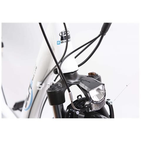 Sch E-moving 28'' - City E-bike, Telaio Alluminio, Ruote 28'', Cambio 7 Velocità, Motore 250 W, Batteria 36v X 13 Ah - Colore Bianco - Foto 2