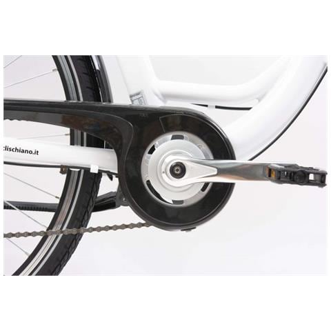 Sch E-moving 28'' - City E-bike, Telaio Alluminio, Ruote 28'', Cambio 7 Velocità, Motore 250 W, Batteria 36v X 13 Ah - Colore Bianco - Foto 8